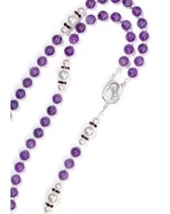 Amethyst, Pearls, Sterling Silver 925 Precious Crucifix And Center -vaticangift online store unnamed file 102