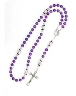 Amethyst, Pearls, Sterling Silver 925 Precious Crucifix And Center -vaticangift online store unnamed file 103