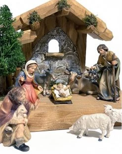 Bethlehem Nativity Scene Small - Wood Handcarved