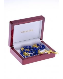 Navy Blue Lapislazuli And Gold Rosary 9 Navy Blue Lapislazuli And Gold Rosary -vaticangift online store unnamed file 115