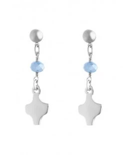 SilverSky Blue Crystal Earrings
