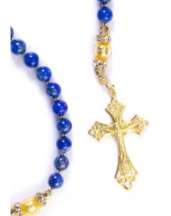 Navy Blue Lapislazuli And Gold Rosary 10 Navy Blue Lapislazuli And Gold Rosary -vaticangift online store unnamed file 117