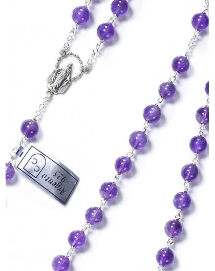 Amethyst Rosary 6mm Beads 3 Amethyst Rosary 6mm Beads - Image 3