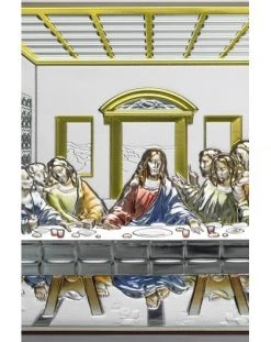 Last Supper Bilaminate Sterling Silver 2695 D -vaticangift online store unnamed file 1237