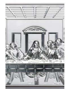 Last Supper Bilaminate Sterling Silver 2695 -vaticangift online store unnamed file 1255