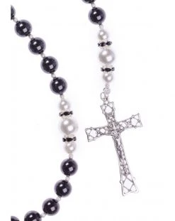 Black Onyx, Pearls, Sterling Silver 925 Precious Crucifix And Center -vaticangift online store unnamed file 13