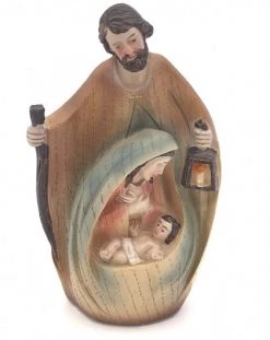 Nativity Hand Painted In Soft Pastel Colors - Small