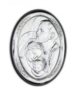 Holy Family Bilaminate Sterling Silver 2102