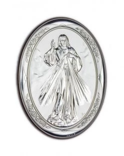 Divine Mercy Bilaminate Sterling Silver 2335