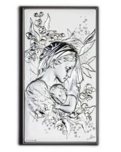 Sleeping Jesus Baby Bilaminate Sterling Silver 2649