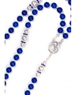 Deep Blue Jade, Pearls, Sterling Silver Precious Crucifix And Center -vaticangift online store unnamed file 137