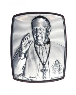 Pope Francis Quad Bilaminate Sterling Silver Icon