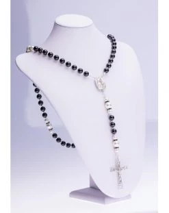 Black Onyx, Pearls, Sterling Silver 925 Precious Crucifix And Center -vaticangift online store unnamed file 14
