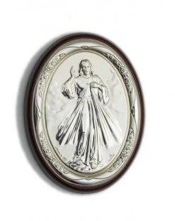 Divine Mercy Bilaminate Sterling Silver 2333