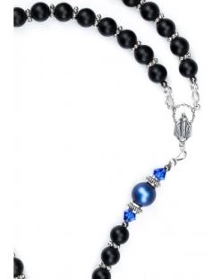 Satin Black Onyx And Iridescent Dark Blue Pearls -vaticangift online store unnamed file 143