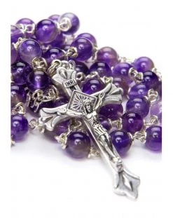 Violet Amethyst Rosary