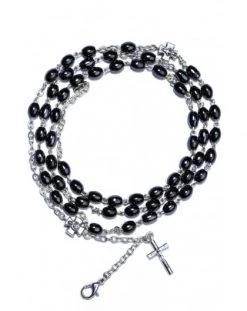 Hematite Rosary Long Bracelet