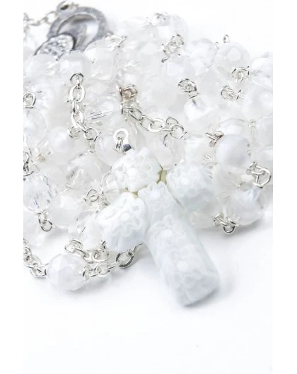 White Murrina Rosary 1 White Murrina Rosary