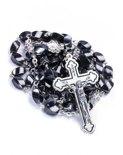 Wave Beads Hematite Rosary 1 Wave Beads Hematite Rosary