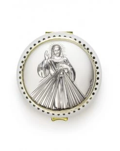 Divine Mercy Silver Rosary Box