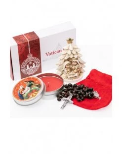 Christmas Gift Box: Small Nativity With Christmas Tree