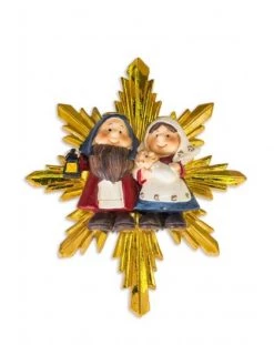 Children's Nativity On A Star Handpainted