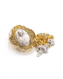 Pope Francis Rosary With Rosary Box - Gold -vaticangift online store unnamed file 1758