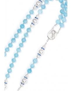 Aquamarine, Pearls, Sterling Silver 925 Precious Crucifix And Center -vaticangift online store unnamed file 22