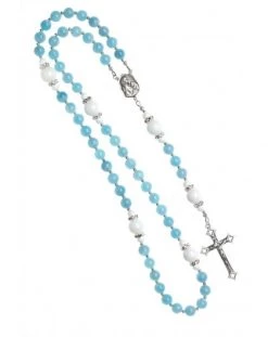 Aquamarine And White Shell Rosary 10 Aquamarine And White Shell Rosary -vaticangift online store unnamed file 220