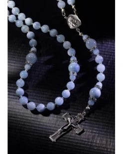Aquamarine Sweet Light Blue Rosary