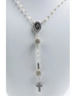 Black Zircons Rosary Necklace -vaticangift online store unnamed file 28
