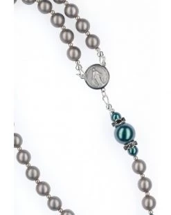 Ash Gray And Metal Green Crystal Rosary -vaticangift online store unnamed file 378