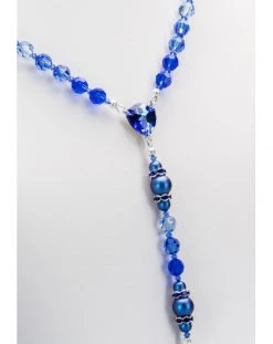 Shade Of Blue Swarovski Crystals And Dark Blue Pearls Rosary -vaticangift online store unnamed file 42
