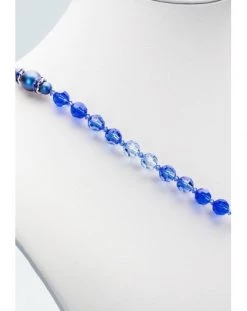Shade Of Blue Swarovski Crystals And Dark Blue Pearls Rosary -vaticangift online store unnamed file 44