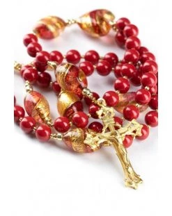 Red And Gold Rosary