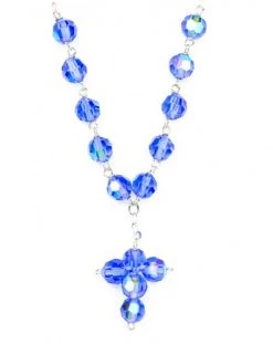 Swarovsky Light Blue Crystal Beads Necklace