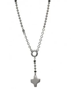 Dark Metal Rosary Necklace - Black Paters -vaticangift online store unnamed file 574