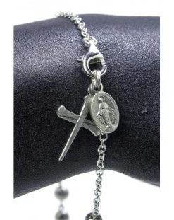 Absolute Silver Beads Rosary Bracelet