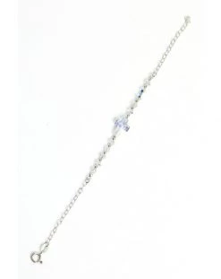 Crystal Clear Crucifix Bracelet
