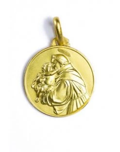 Padre Pio Gold Plated Medal