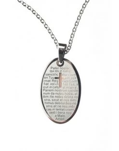 Pater Noster Steel Pendant Large