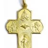 Four Way Medal Cross Sterling Silver Small