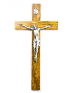Olive Wood Crucifix Medium