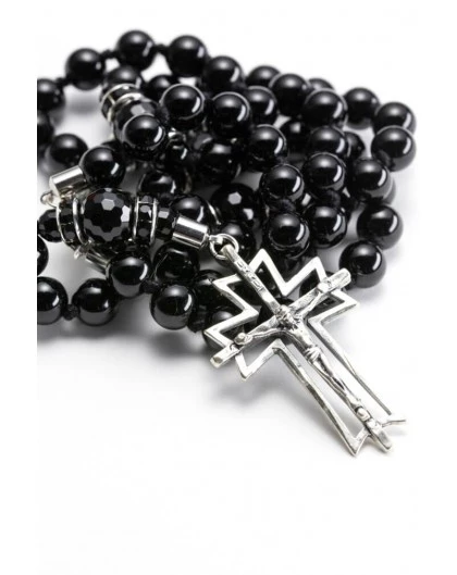 Black On Black Onyx Rosary 1 Black On Black Onyx Rosary