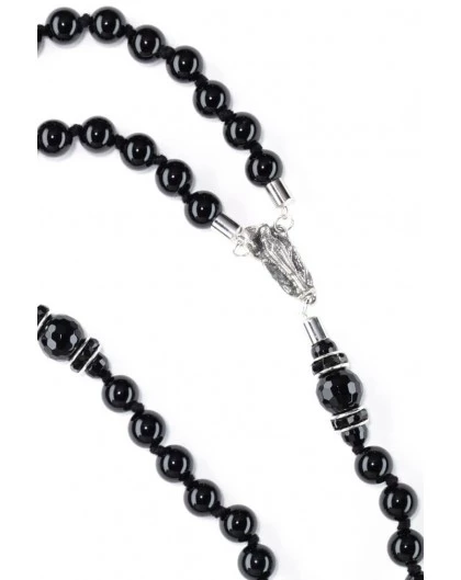 Black On Black Onyx Rosary 4 Black On Black Onyx Rosary - Image 4