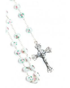 Pale White And Rose Murano Glass Rosary Big - Baroque Crucifix 7 Pale White And Rose Murano Glass Rosary Big - Baroque Crucifix -vaticangift online store unnamed file 842