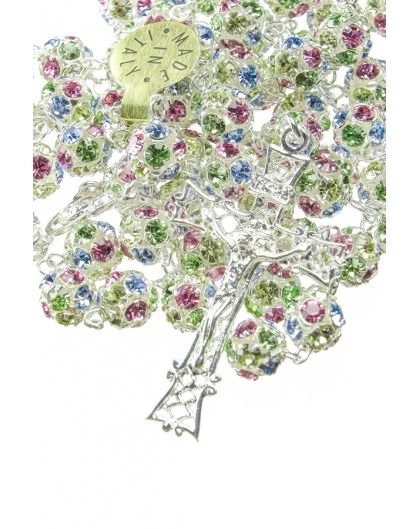 All Silver Coloured Strass Precious Rosary 1 All Silver Coloured Strass Precious Rosary