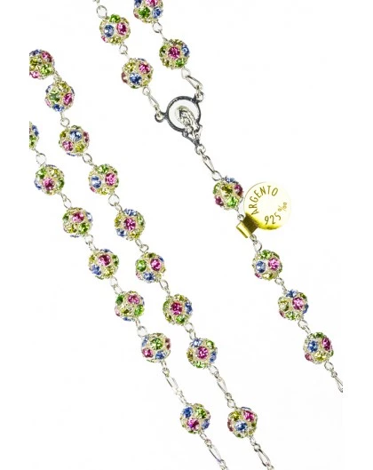 All Silver Coloured Strass Precious Rosary 4 All Silver Coloured Strass Precious Rosary - Image 4