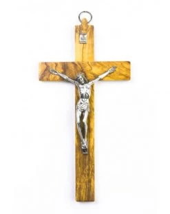 Olive Wood Crucifix Small