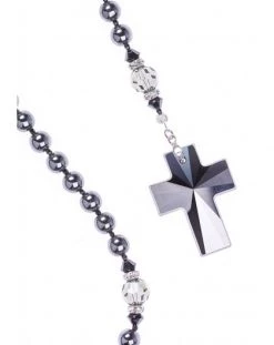 Jet Black Crucifix, Hematite Rosary -vaticangift online store unnamed file 88